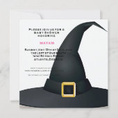 Harry Potter | Zwarte Heksenhoed Baby Shower Kaart (Voorkant)