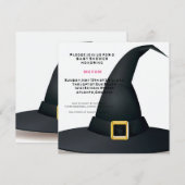 Harry Potter | Zwarte Heksenhoed Babyfeest Kaart (Voorkant / Achterkant)