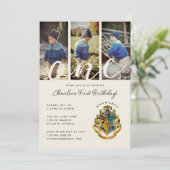 Harry Potter | Zweinstein 1e Verjaardag Foto Kaart (Staand voorkant)