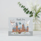 Harry Potter | Zweinstein Castle Dank u Briefkaart (Staand voorkant)