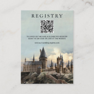 Harry Potter Zweinstein Castle Wedding Registry Informatiekaartje