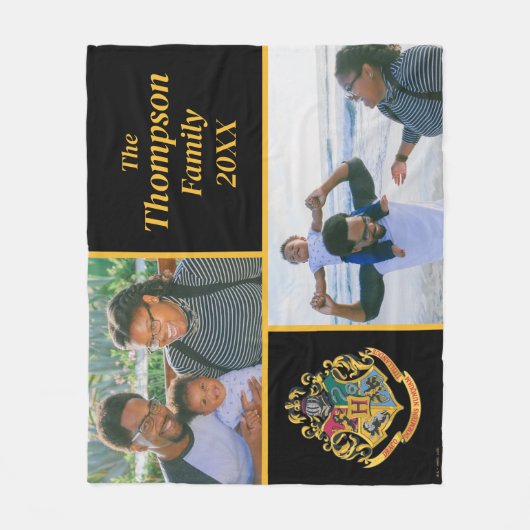 Harry Potter | Zweinstein Crest Family Foto Fleece Deken (Voorkant)