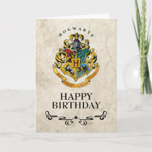 Harry Potter Zweinstein Crest Gelukkige Verjaardag Kaart