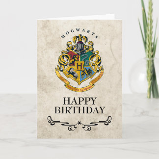 Harry Potter Zweinstein Crest Gelukkige Verjaardag Kaart