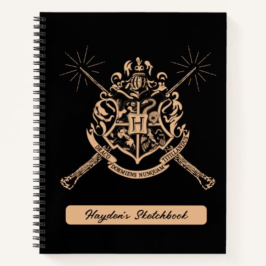 Harry Potter | Zweinstein Crossed Wands Crest sche Notitieboek (Voorkant)