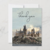 Harry Potter Zweinstein Kasteel Bruiloft Dank u Bedankkaart (Voorkant)