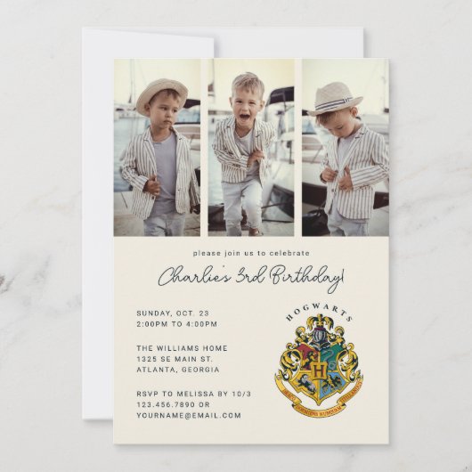 Harry Potter | Zweinstein Verjaardag Foto Kaart (Voorkant)