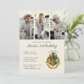 Harry Potter | Zweinstein Verjaardag Foto Kaart (Staand voorkant)