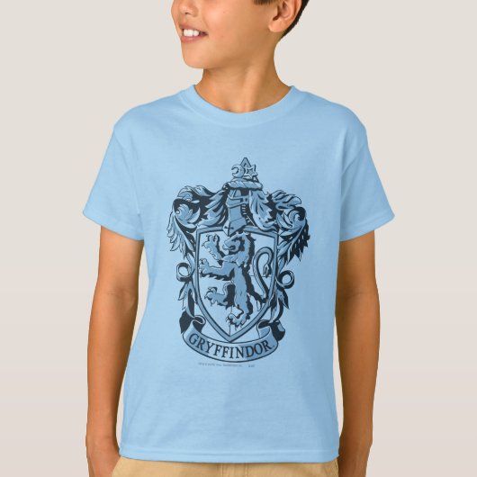 Harry PotterGryffindor Crest Blue T-shirt (Voorkant)