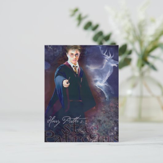 Harry Potter's Stag Patronus Briefkaart (Staand voorkant)