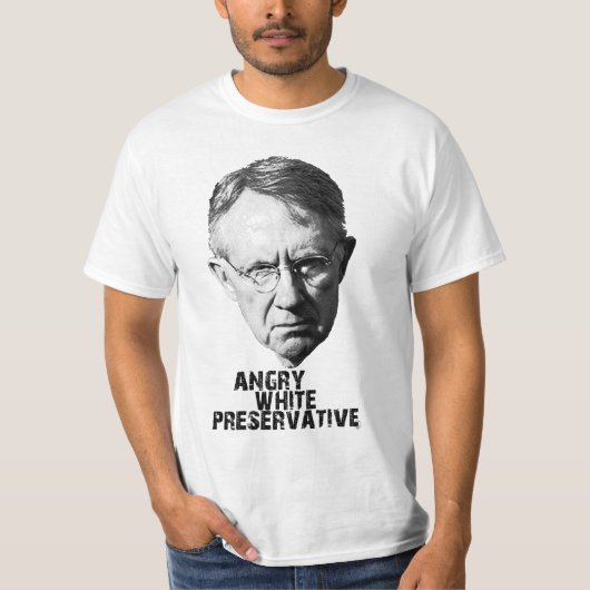 Harry Reid: Angry White Conserveermiddel T-shirt (Voorkant)