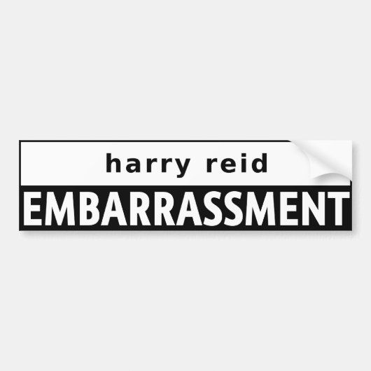 Harry Reid Bumpersticker (Voorkant)
