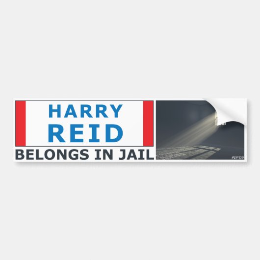 Harry Reid Bumpersticker (Voorkant)