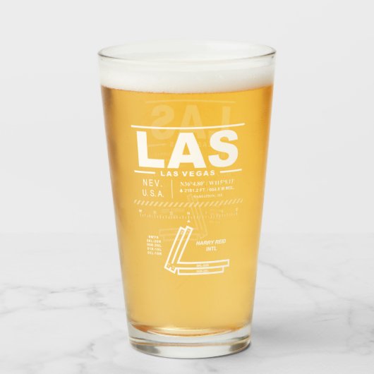 Harry Reid International Airport LAS Glas (Voorkant gevuld)