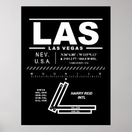 Harry Reid International Airport LAS Poster