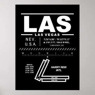 Harry Reid International Airport LAS Poster