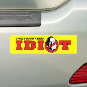 Harry Reid is een Idioot Bumpersticker (Op auto)