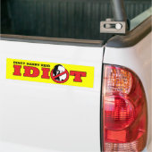 Harry Reid is een Idioot Bumpersticker (Op Truck)