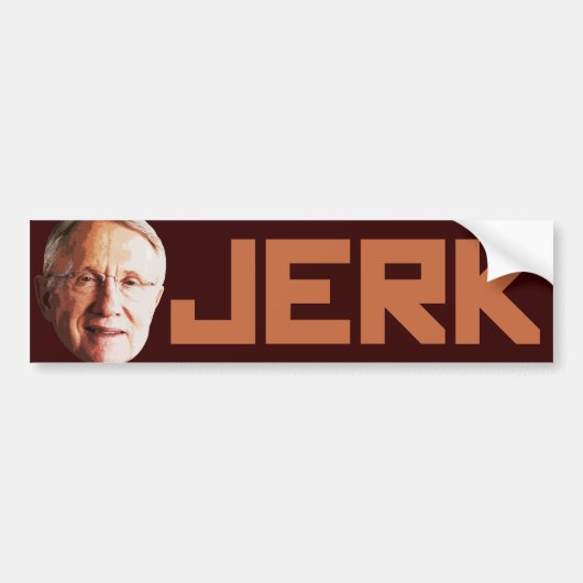 Harry Reid is een Jerk Bumpersticker (Voorkant)