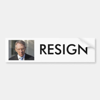 HARRY REID RESIGN BUMPERSTICKER