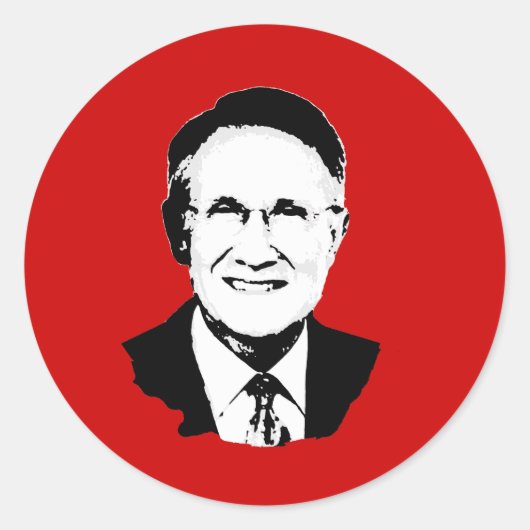 Harry Reid Ronde Sticker (Voorkant)