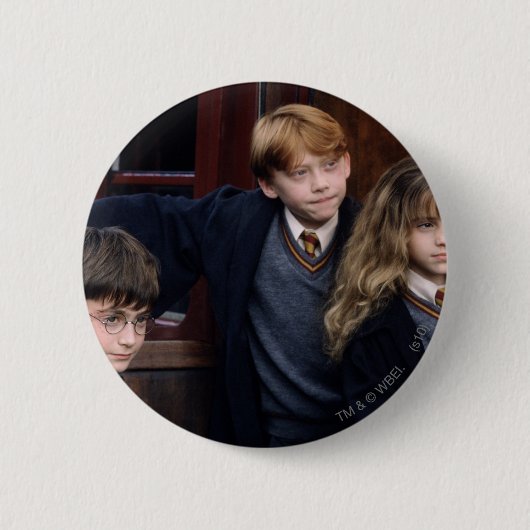 Harry, Ron en Hermelien Ronde Button 5,7 Cm (Voorkant)