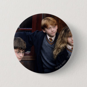 Harry, Ron en Hermelien Ronde Button 5,7 Cm