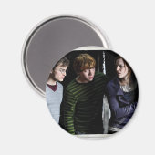 Harry, Ron en Hermione 4 Magneet (Voorkant / Achterkant)