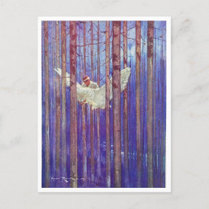 Harry Rountree Kind Rijden Witte Vogel Briefkaart