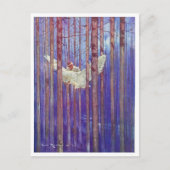 Harry Rountree Kind Rijden Witte Vogel Briefkaart (Voorkant)