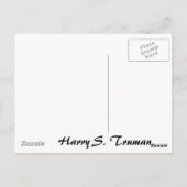 Harry S. Truman 33 Briefkaart (Achterkant)