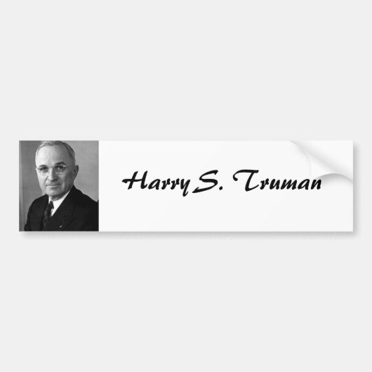 Harry S. Truman 33 Bumpersticker (Voorkant)
