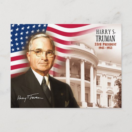 Harry S. Truman - 33e President van de VS Briefkaart (Voorkant)