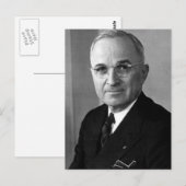 Harry S. Truman 33rd President Briefkaart (Voorkant / Achterkant)