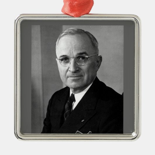 Harry S. Truman 33rd President Metalen Ornament (Voorkant)