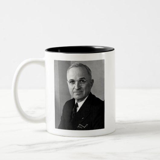 Harry S. Truman 33rd President Tweekleurige Koffiemok (Links)