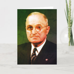 Harry S. Truman, 33ste Amerikaanse President, Demo Bedankkaart