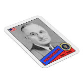 Harry S. Truman Baseball Card Magneet (Rechterzijde)