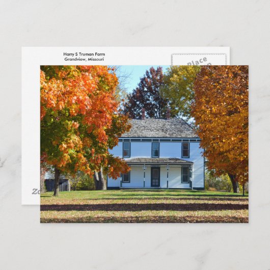 Harry S Truman Boerderij Home, Missouri Briefkaart (Voorkant / Achterkant)