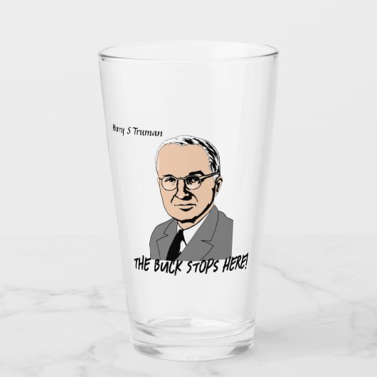 Harry S Truman - De Buck houdt hier op! Glas (Voorkant)