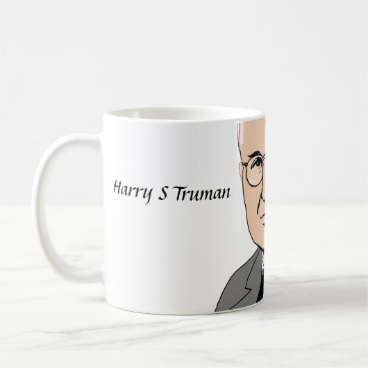 Harry S Truman - De Buck houdt hier op! Koffiemok (Links)