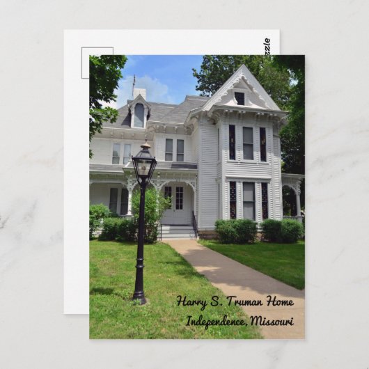 Harry S. Truman Home Briefkaart (Voorkant / Achterkant)