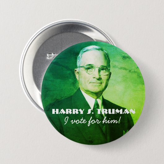 Harry S. Truman Ronde Button 7,6 Cm (Voorkant /achterkant)