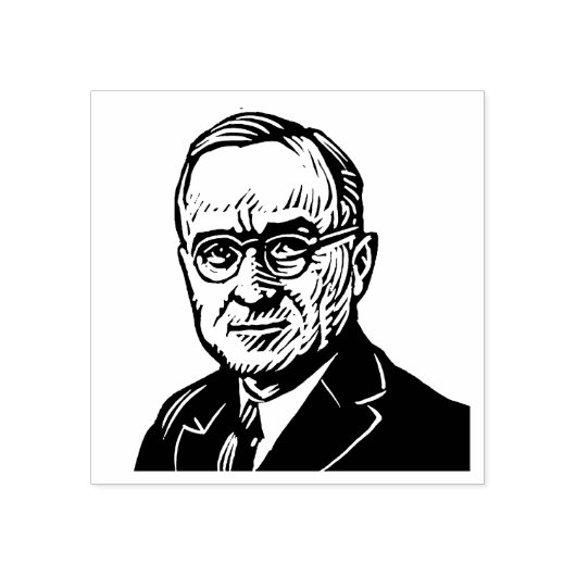 Harry S Truman Rubber Stamp Rubberstempel (Afrduk)