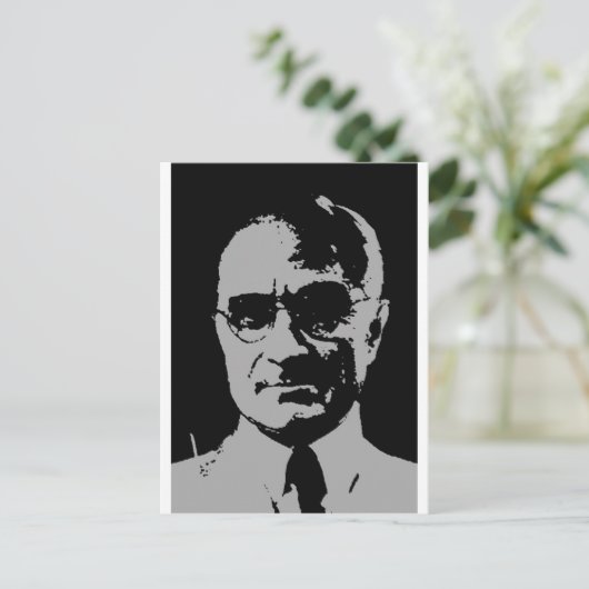 Harry S. Truman silhouette Briefkaart (Staand voorkant)