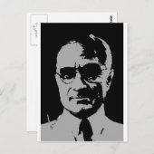 Harry S. Truman silhouette Briefkaart (Voorkant / Achterkant)