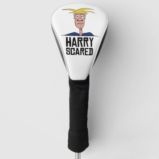 Harry Scared Head Hoesje Golfheadcover (Voorkant)