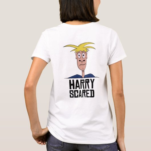 Harry Scared White Women's T-Shirt (Achterkant)