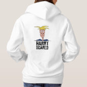 Harry Scared Women's White Hoodie (Achterkant)