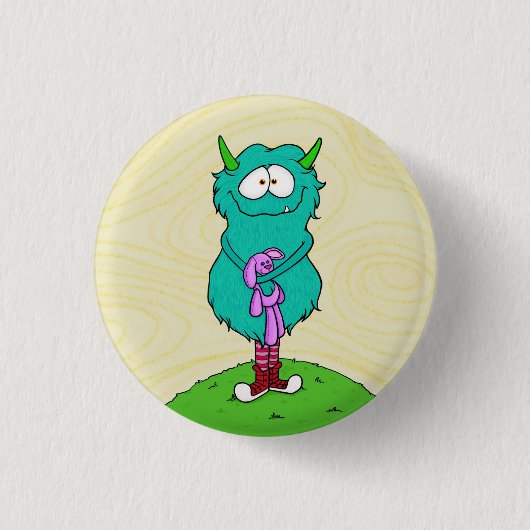 Harry & Snugglewort, knop Ronde Button 3,2 Cm (Voorkant)